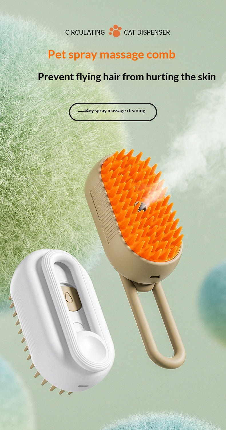 Spray Massage Grooming Brush