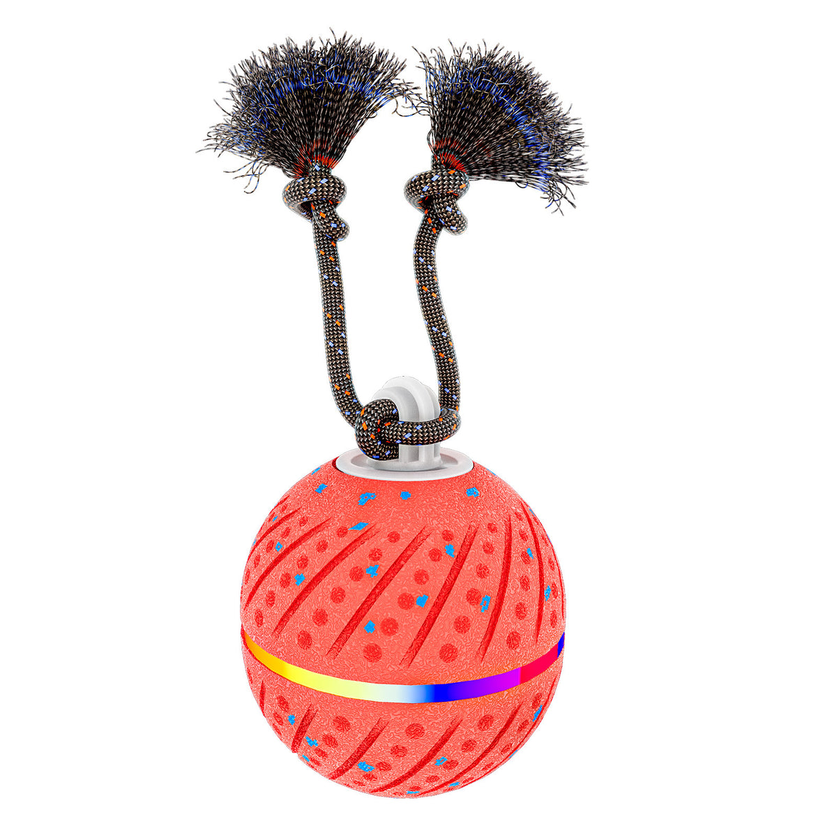 Smart Interactive Dog Ball for Strong Chewers - Red