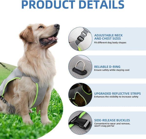 Dog Cooling Vest with Ice Packs