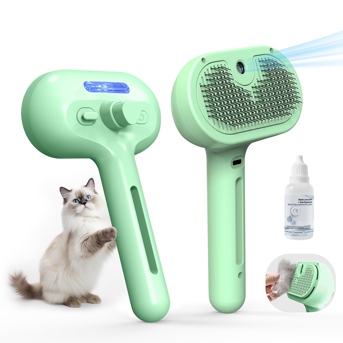 Steam Brush for Cats and Dogs