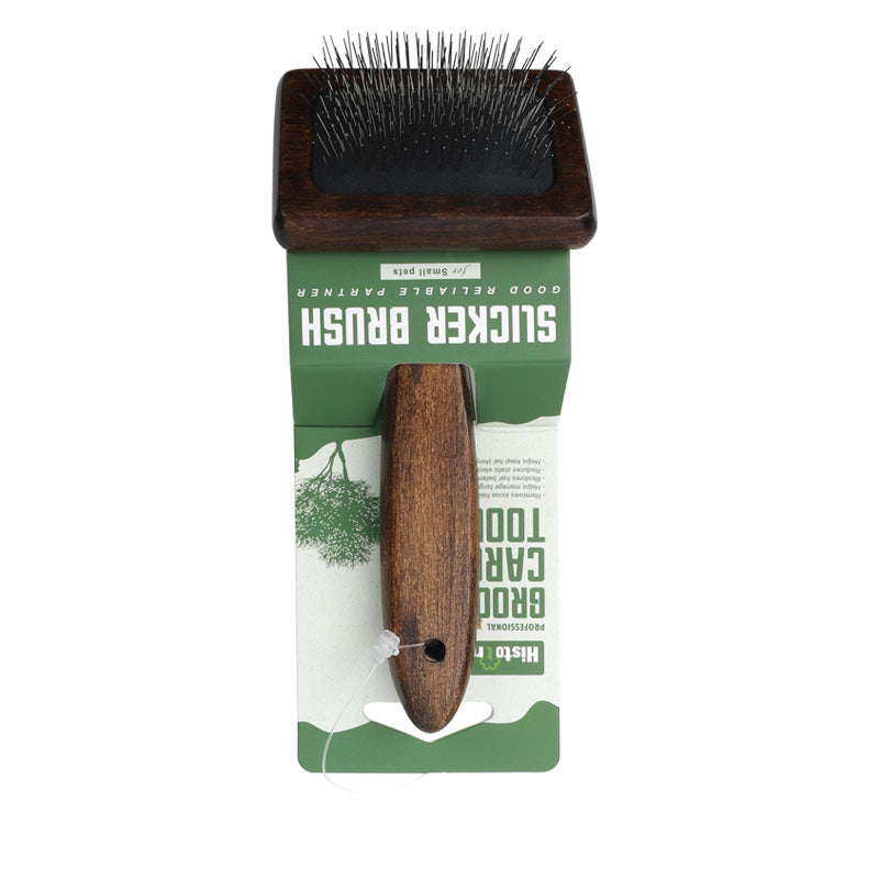 Pet Slicker Brush - Brown / S