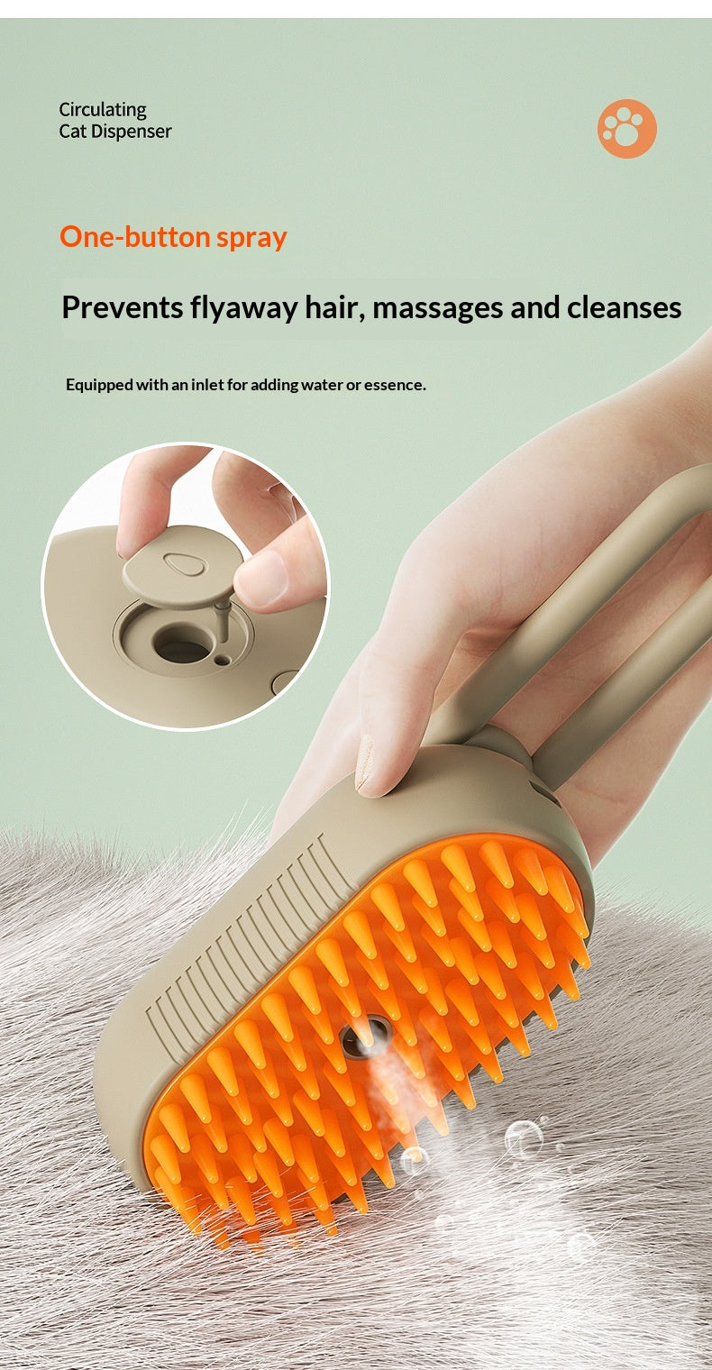 Spray Massage Grooming Brush