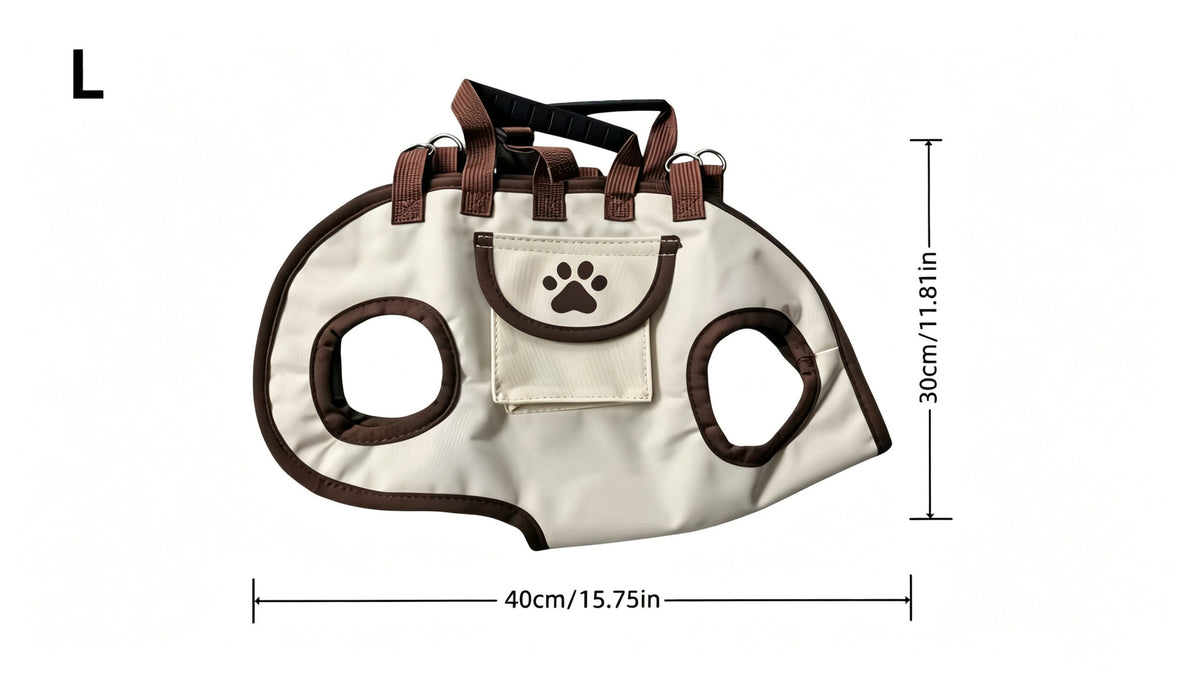 Hands-Free Small Dog Carrier Bag - Beige / L