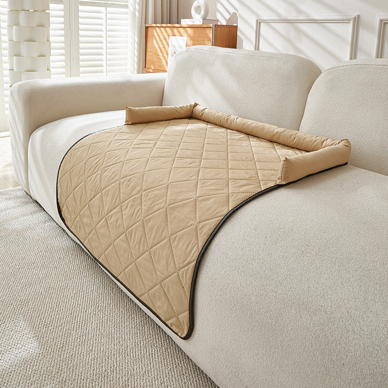 Waterproof Cooling Dog Bed - Khaki / S