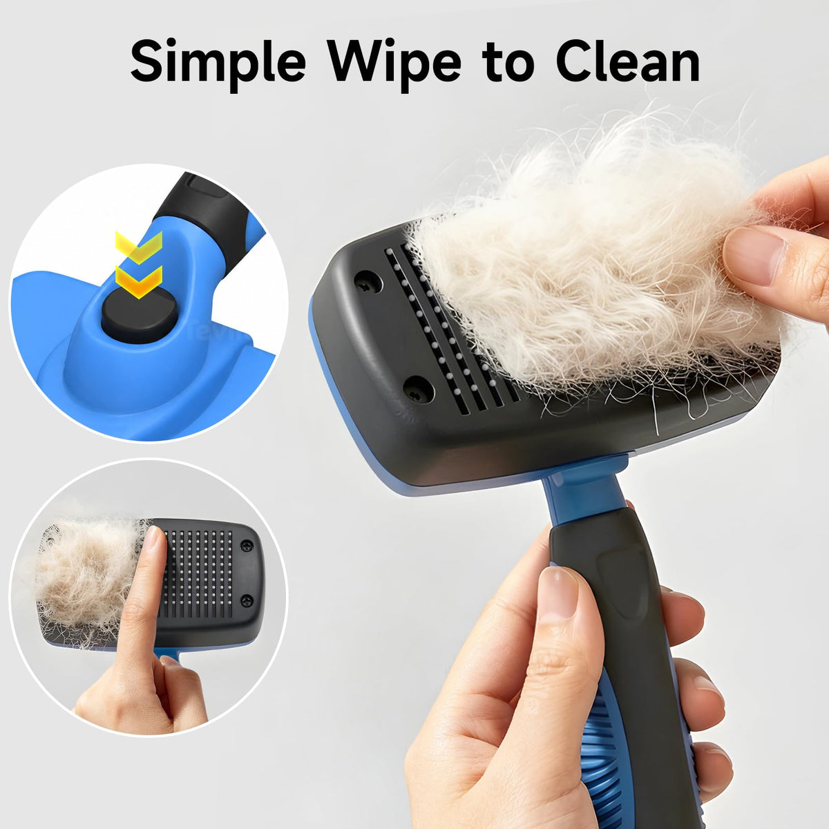 Self-Cleaning Slicker Brush
