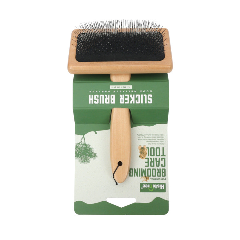 Pet Slicker Brush - Yellow / M